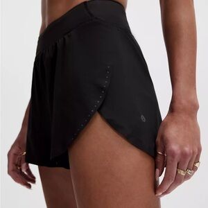 Lululemon Athletica Fast and Free Black Athletic Shorts Size 14